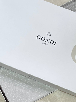 Постельное белье 2 спальное евро Dondi Dorian шоколадного цвета