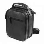 Сумка-кобура кожаная Stich Profi черная