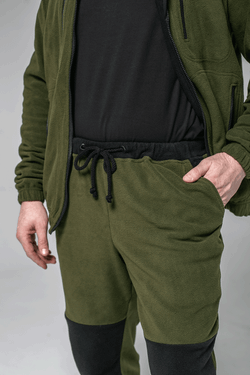 Флисовые брюки мужские комби