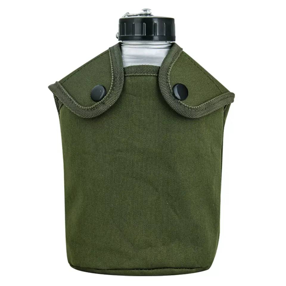 Фляга алюминиевая US 1.3л. с котелком (olive)