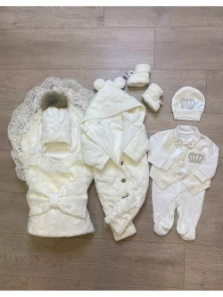 Конверт на выписку для новорожденных зимний