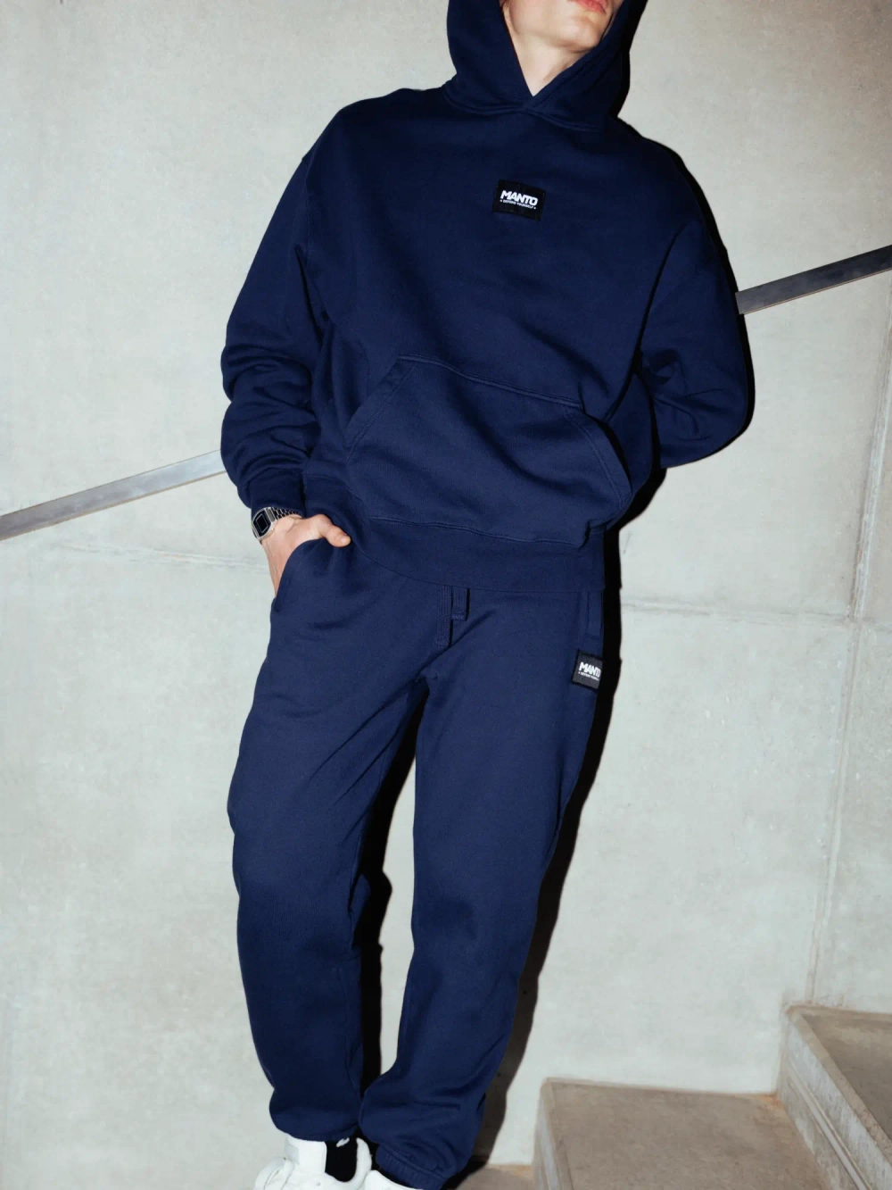Худи MANTO LABEL 25 OVERSIZE темно-синее
