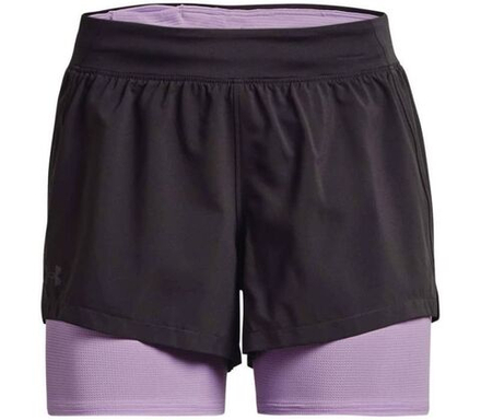Женские Шорты теннисные Under Armour IsoChill Run 2in1 Short M - серый