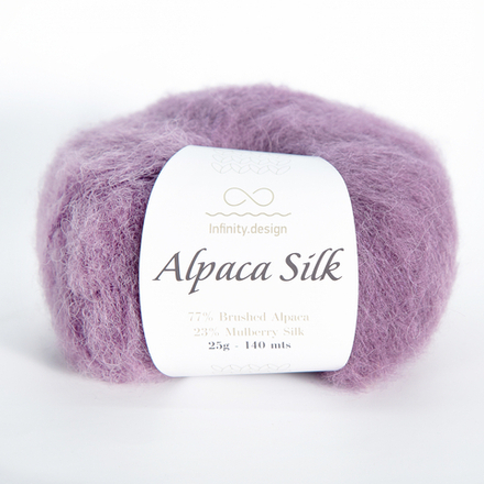 Infinity Design Alpaca Silk  (5042/Пыльный фиолетовый)