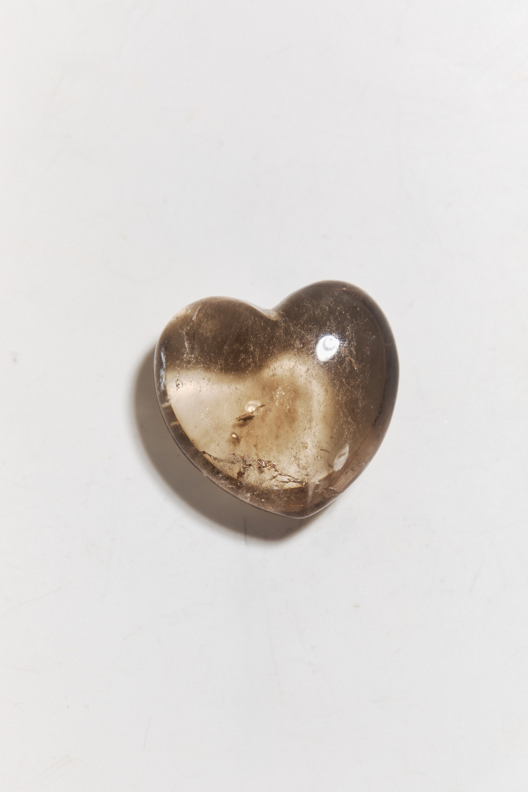 Сердечко из дымчатого кварца