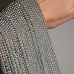 Хрустальный жемчуг, оттенок "Пепельная дымка", шар 3мм