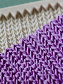 Молд силиконовый для творчества "Вязание"/ Форма для текстуры, коврик для лепки из полимерной глины, для мыла и воска