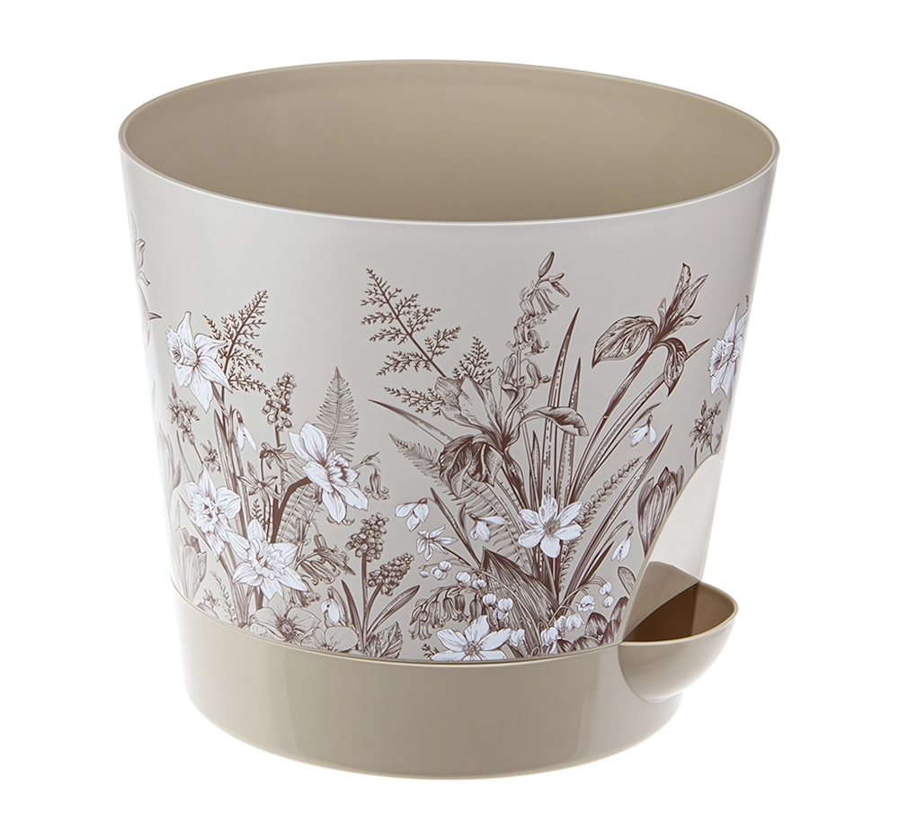 Кашпо НИКА ДЕКО D120мм 0,8л с прикорневым поливом М3076