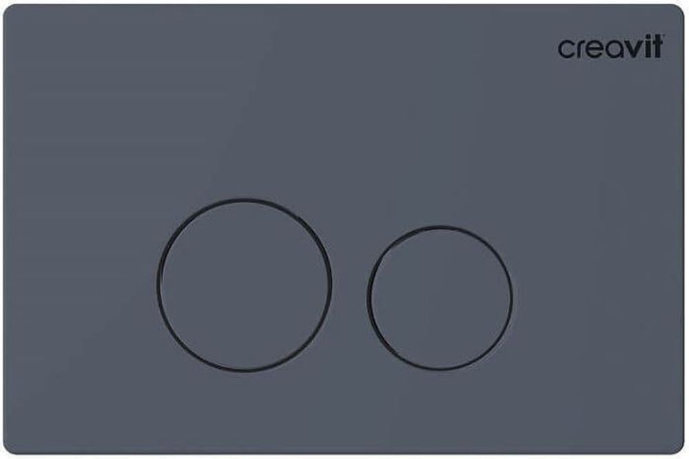 Кнопка смыва Creavit Terra GP9002.05 цвет темно-серый