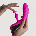 Вибратор-кролик Trigger розовый Adrien Lastic (20.7 *4 см.)