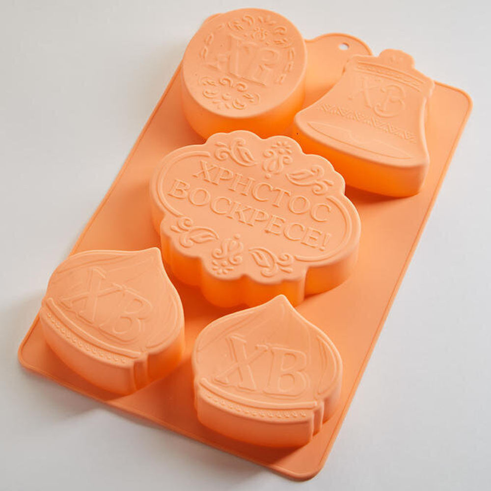 Форма силиконовая "Христос Воскресе", 27*16,7 см