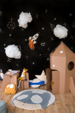 Шерстяной стираемый ковер Lorena Canals Astromouse (100Ø см)