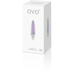 Мини-вибратор OVO (5 режимов) (Цвет: сиреневый с белым)