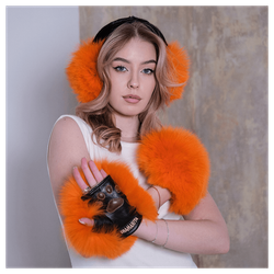 Наушники из меха песца «Полярная лиса»