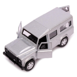 Модель ин. мет. "Land Rover Defender" 12см, открыв. двери, серебр, коробка DEFENDER-SL (Технопарк)