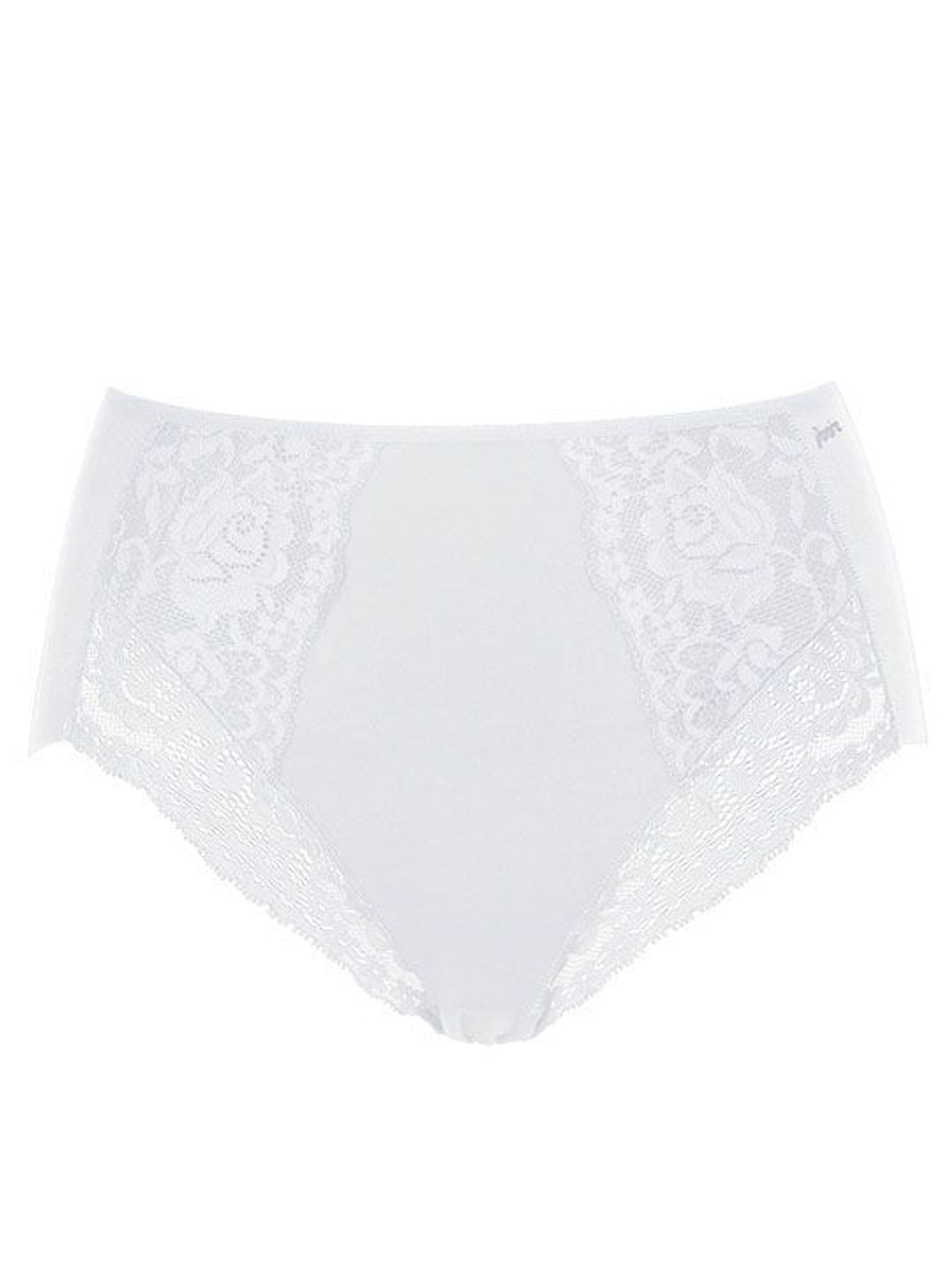 Высокие хлопковые трусики Lace Cotton Band (Размер: M) (Цвет: белый)