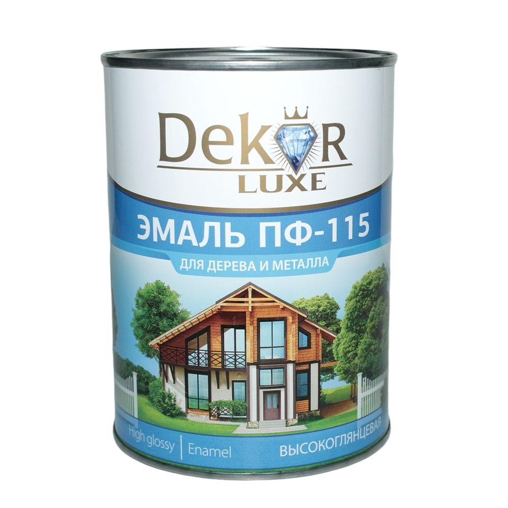 ЭМАЛЬ ДЕКОР ПФ-115 СЕРАЯ 0,8Л