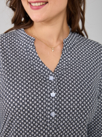 Блузка БЛ-22/чернобелая-геометрия