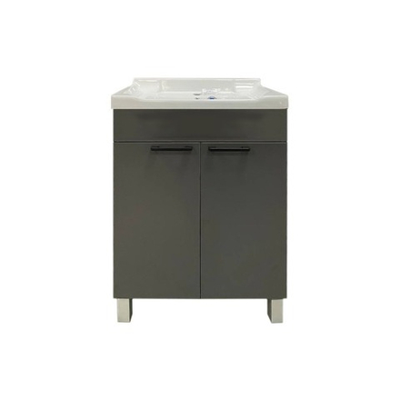 Тумба Neo Breeze 60, напольная, 2 двери, графит