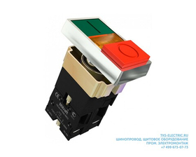 Переключатель на 2 положения I-O ПЕ-22 PPBB d22мм 220В неон зел./красн. DEKraft 25062DEK