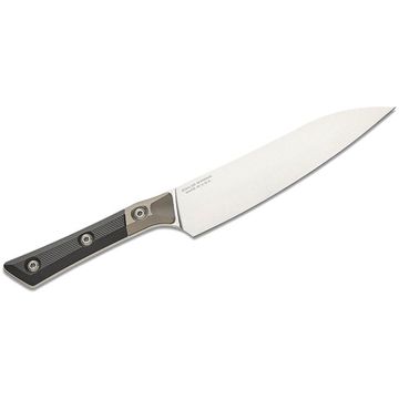 Нож кухонный Microtech Utility Knife 3400B-10BK  с клинком из стали M390MK, рукоять G-10/титан