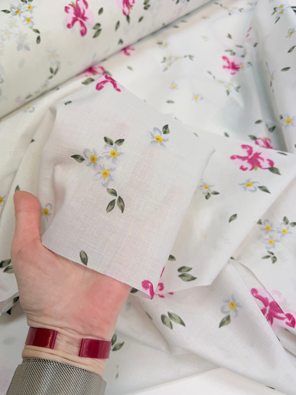 Ткань тонкая хлопок 100% (Италия) ш-145см