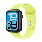 Умные часы Apple Watch SE 3 (2025) GPS, 44mm, Midnight Aluminium Case with Neon Yellow Sport Band, S/M