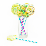 Трубочки для коктейля "Белая красные/синие звезды" (20 шт/уп.)