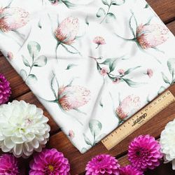 Ткань ниагара акварельный клевер