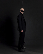 4x2 black double-breasted suit