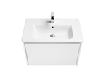 Тумба Ronda 800 белый глянец, белый матовый/Раковина The Gap Original 80, ZRU9307643