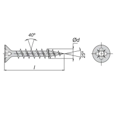 Саморезы Стройметиз универсальные 3х40, сталь, покрытие - цинк, 22 шт.
