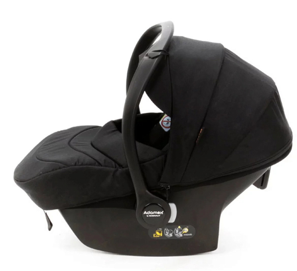 Детская коляска Adamex Cortina Special Edition 3 в 1 CT-401 (ЧЕРН+ЧЕРН.КОЖА+СЕРЕБР.ОТДЕЛКА+СЕРЕБР.РАМА)