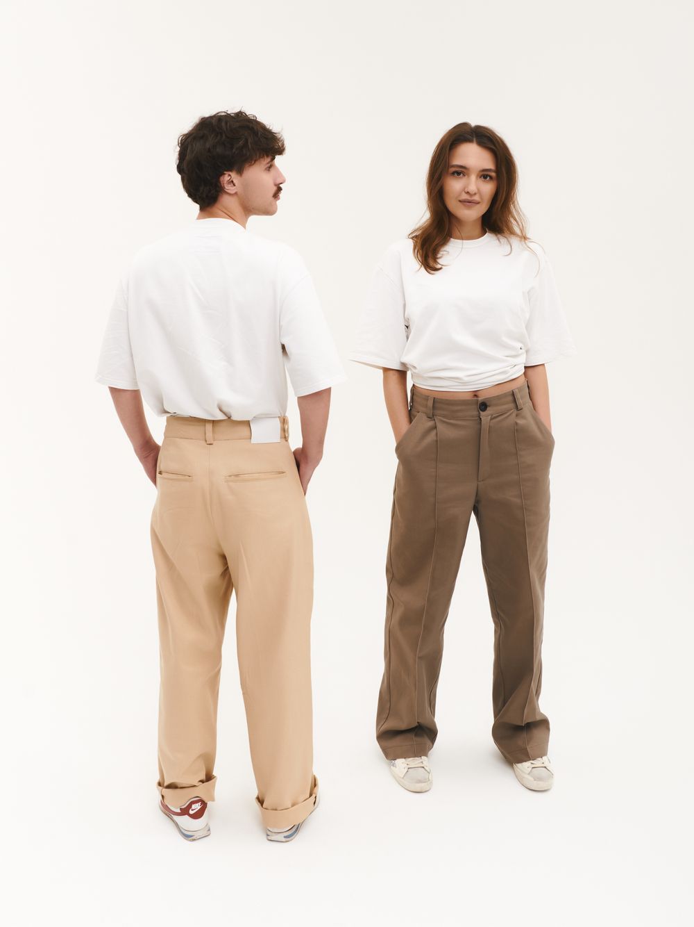 Брюки Backtrend First Песочные