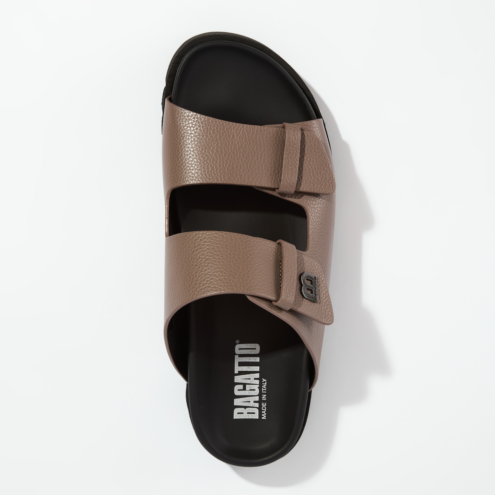 Кожаные шлепанцы Bagatto 3297 бежевый