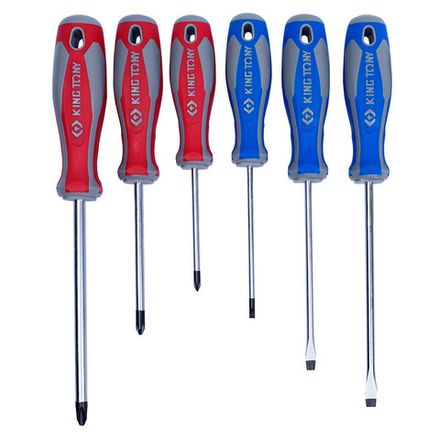Цена на KING TONY (31116MR01) Набор отверток (PH, SL) 6 предметов