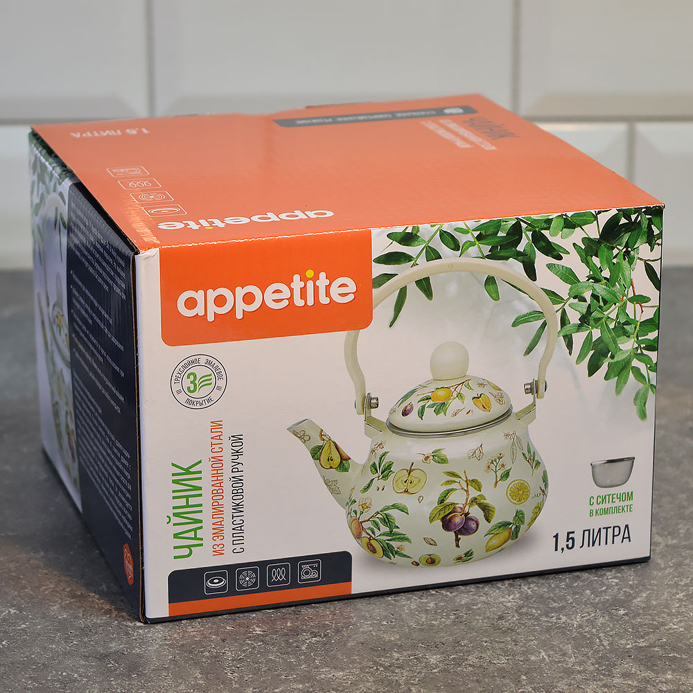 Чайник 1,5л "Эдем" тм Appetite