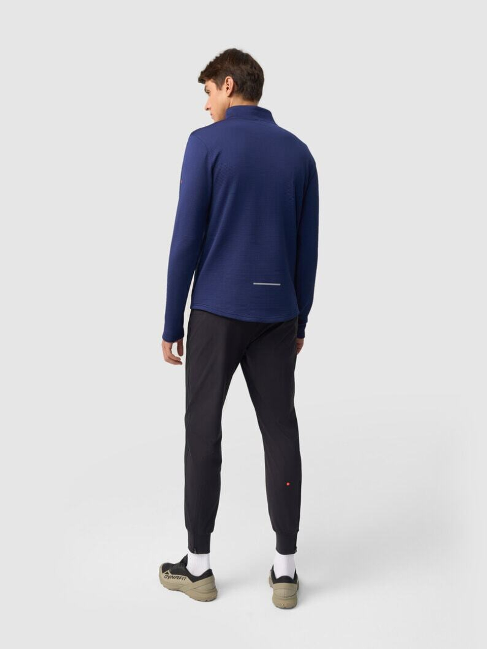 Зимняя беговая рубашка GRI Лонг 5.0 мужская тёмно-синяя