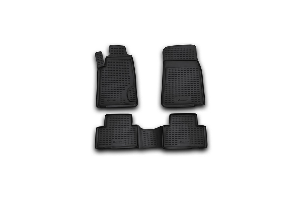 Коврики Standard, в салон SSANG YONG Rexton 2001-2006, 4 шт. (полиуретан, чёрные) Element.NLC.61.01.210