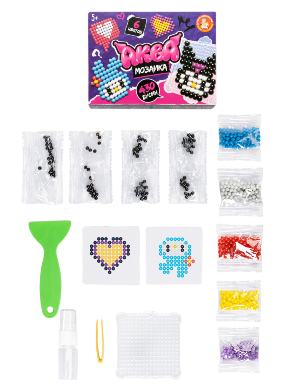 Аквамозаика Злой кролик 6 цв/420 эл