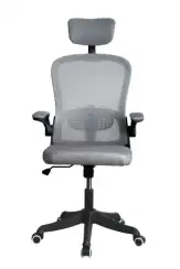 Кресло офисное Gramber С05 Сетка серая/Ткань серая/Черный