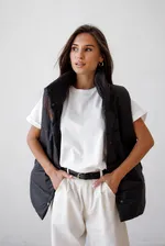 Жилет ko-ko-ko женский утеплённый черный