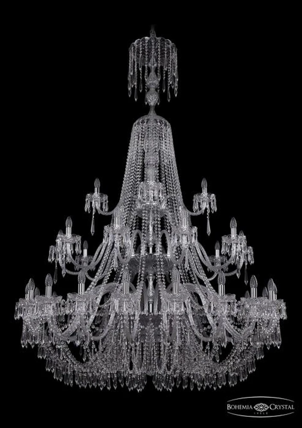 Подвесная люстра Bohemia Ivele 1403/20+10+5/530/XL-203/3d/Ni