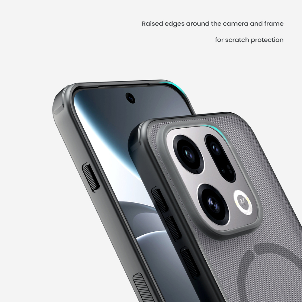 Чехол тонированный c MagSafe для OPPO Find X9, серия Super Frosted Shield Pro Magnetic (Clear version) от Nillkin