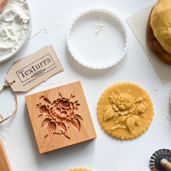 Набор прованская сентифолия (штамп + вырубка)