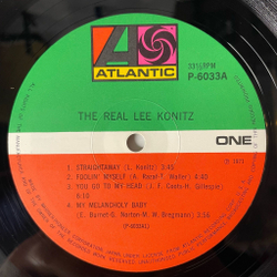 Винтажная виниловая пластинка LP Lee Konitz, The Real Lee Konitz (Japan 1971) (Obi) Straightaway