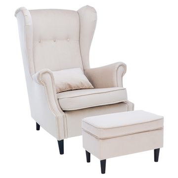 Комплект кресло Leset Монтего и пуф микс