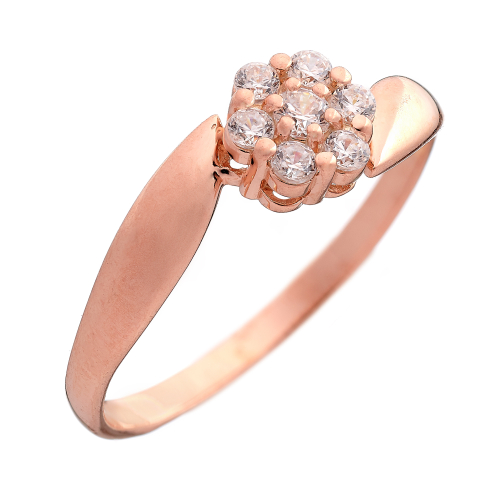 Кольцо из серебра/Позолота/С камнями