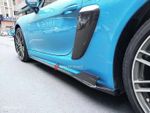 Карбоновые боковые юбки для Porsche 718 Boxster/Cayman 2016+ Порше