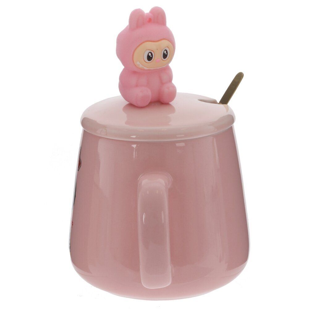 GAEM Кружка с крышкой и ложкой, 470 мл, L13,5 W10 H15 см